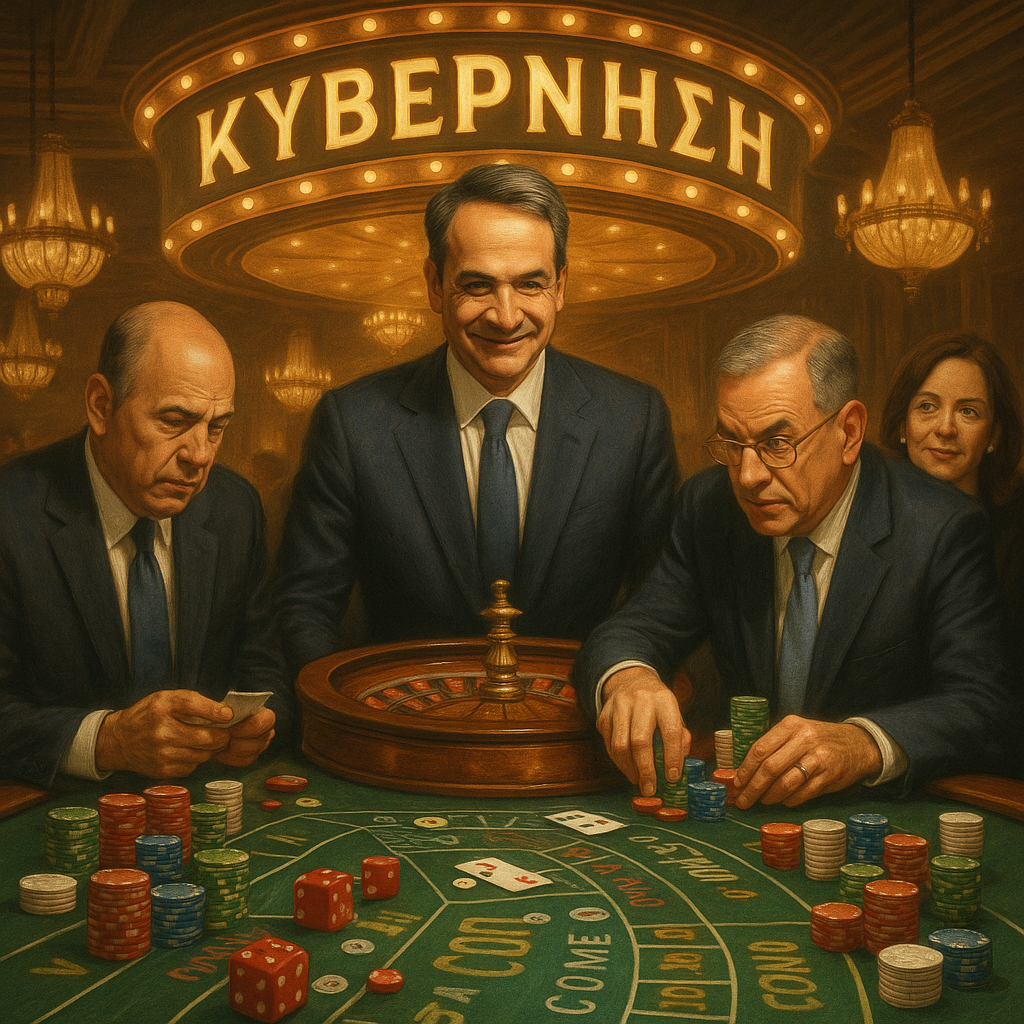 Online Στήλες: Από το Μαρούσι μέχρι το Μαξίμου, όλοι παίζουν, άλλοι με καζίνο, άλλοι με υπουργούς