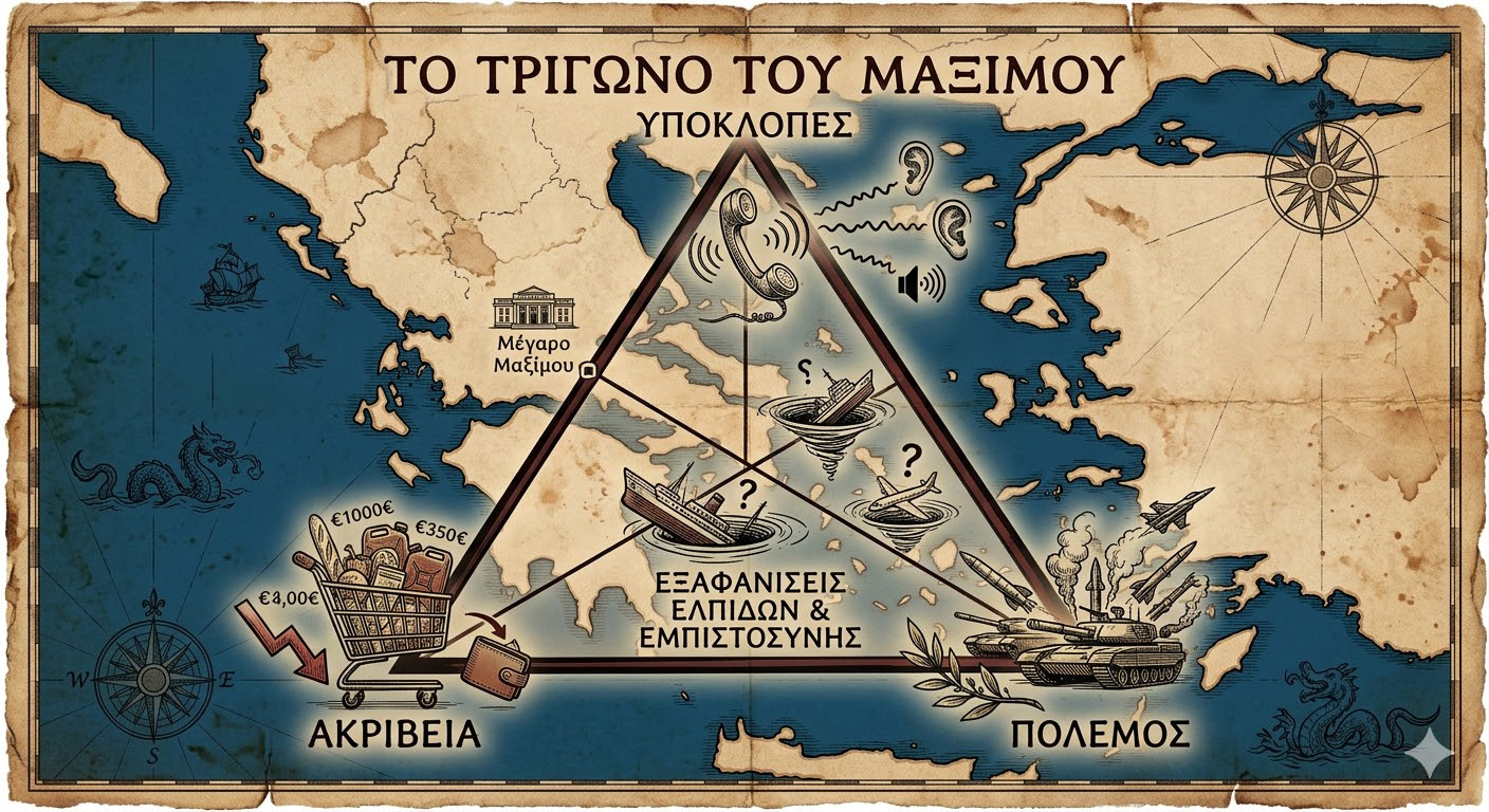 Το τρίγωνο του Μαξιμου: Υποκλοπές, ακρίβεια και πόλεμος - Επισκόπηση Τύπου 15/03 Το τρίγωνο του Μαξιμου: Υποκλοπές, ακρίβεια και πόλεμος – Επισκόπηση Τύπου 15/03