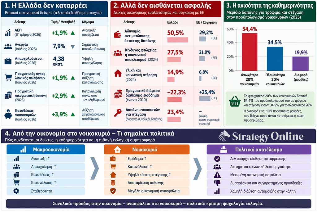 Η Ελλάδα δεν πεινάει, αλλά δεν αισθάνεται και ασφαλής – Άποψη 26/09